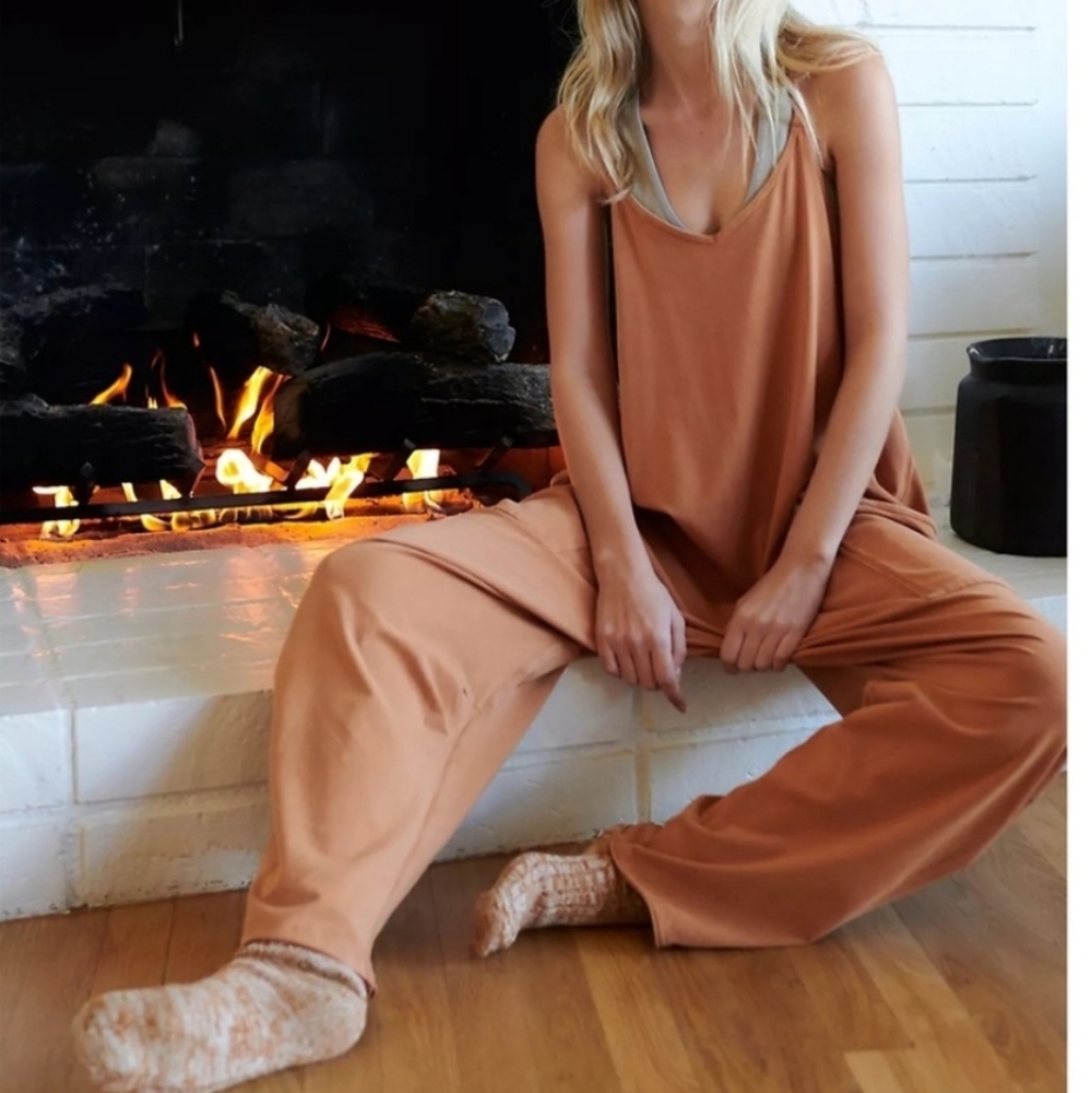 Free People Toasted Coconut Jumpsuit